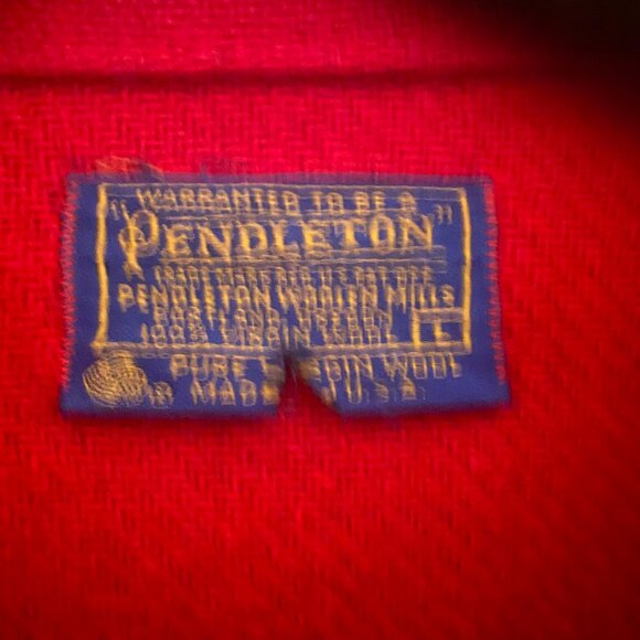 Vintage 60's Pendleton Red Wool jacket - Picture 3 of 4